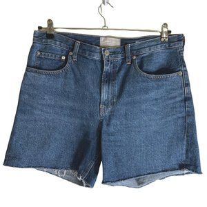 Everlane The A-Line Denim Short High Waisted